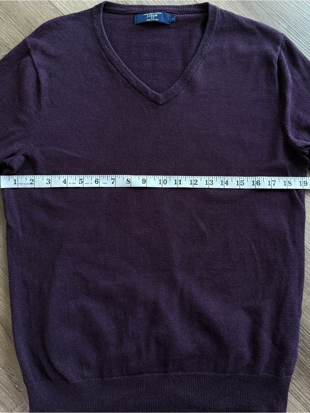 J. Crew Men’s V-Neck‎ Sweater in Plum